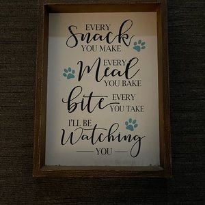 Dog Snack Sign